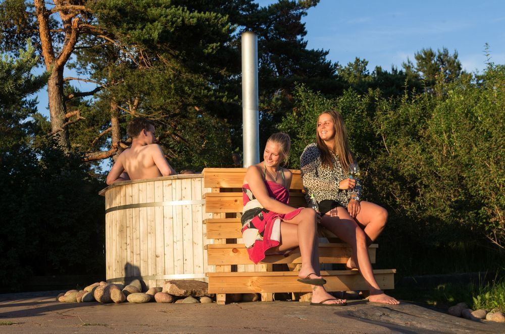Strandby Villas Kaeringsund 埃克勒 外观 照片